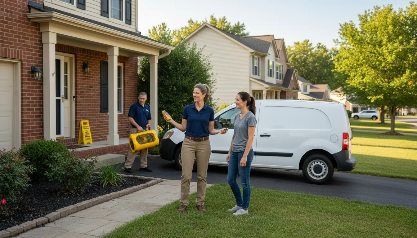 Residential water damage restoration in Transylvania, LA